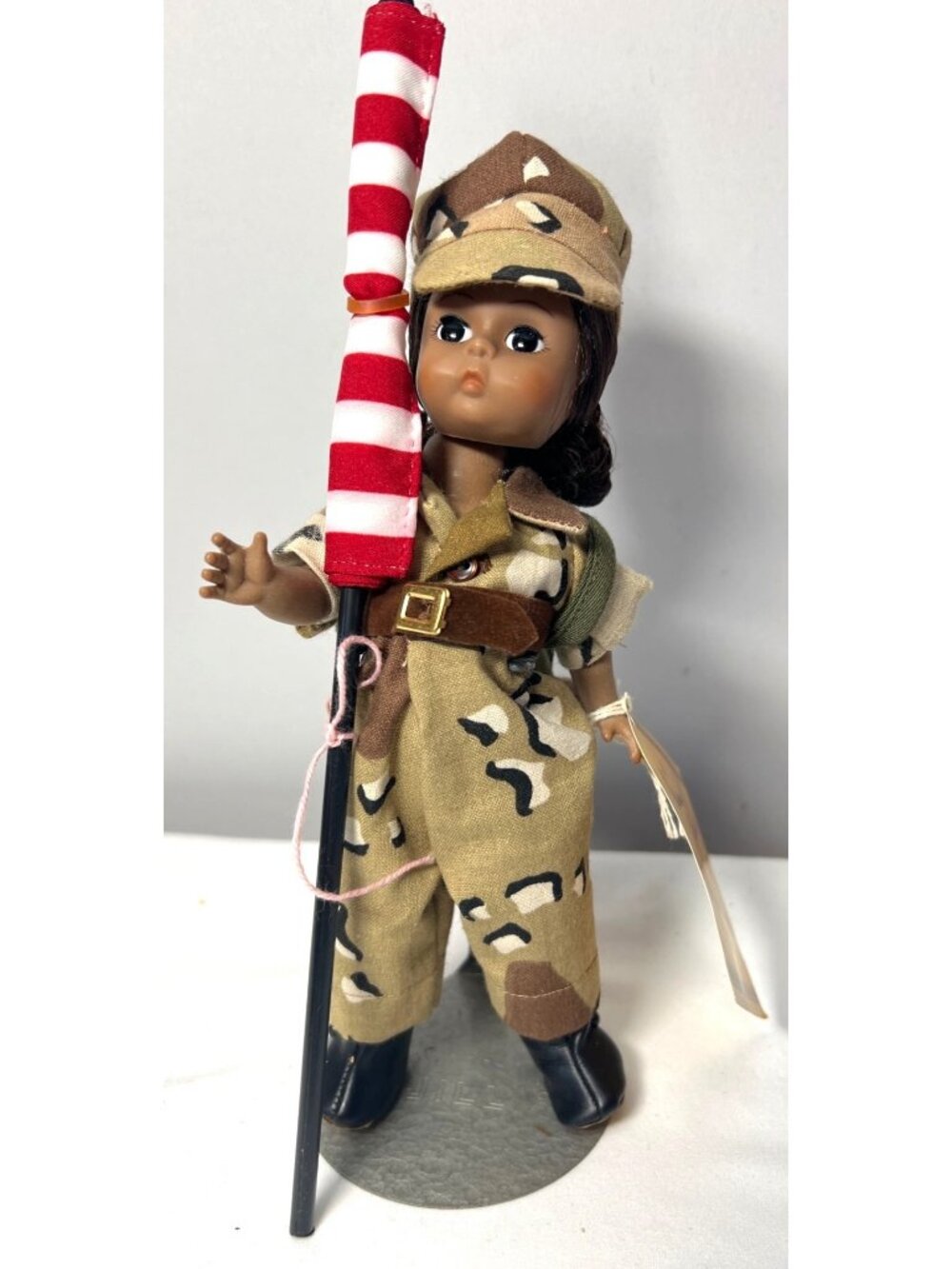 Madame Alexander 1991 Desert Storm Welcome Home Doll 8" With Camouflage Outfit &